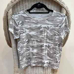 PacSun/Me to We Camo Crop Top Tee | Faded Camo Shades of Gray